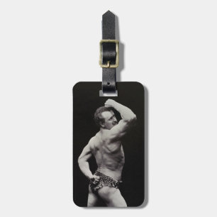 Etiqueta Para Maletas Una nueva pose de los hombres fuertes Eugen Sandow