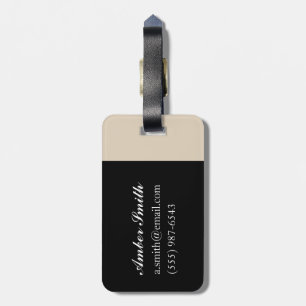 Etiqueta Para Maletas Una pluma del cuello roja 2004 del reloj negro