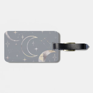 Etiqueta Para Maletas Una vez en una luna azul