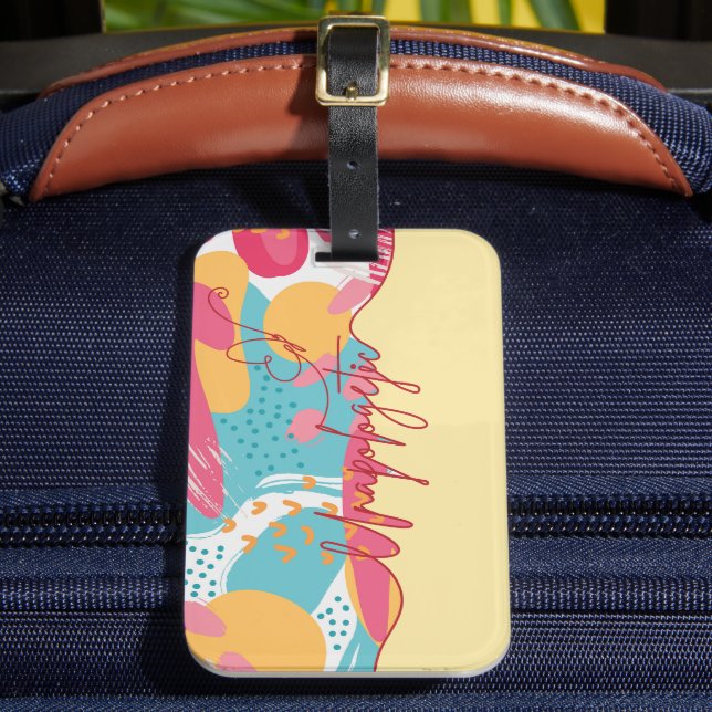 Etiqueta Para Maletas Unapologetic Bold Feminine Statement (Anverso In situ 2)