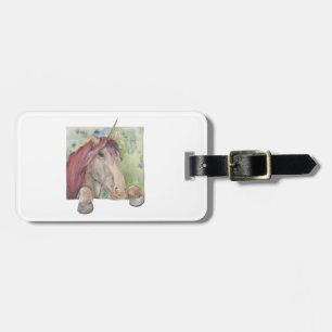 Etiqueta Para Maletas Unicornio