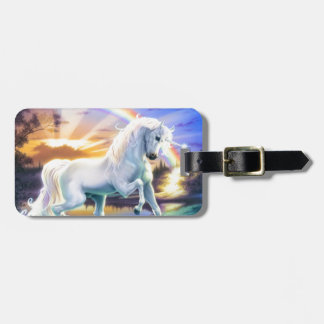 Etiqueta Para Maletas Unicornio del arco iris