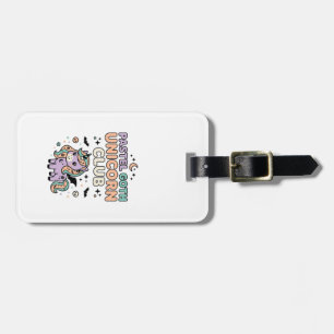 Etiqueta Para Maletas Unicornio Pastel Goth Unicorn Club Gráfico de Moda