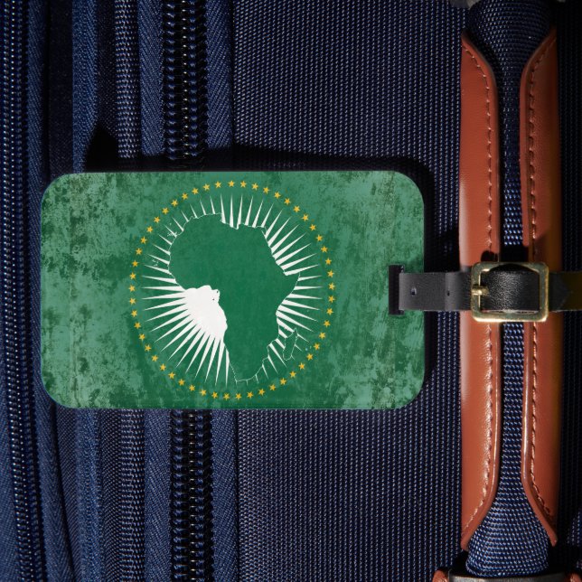 Etiqueta Para Maletas Unión Africana (Anverso In Situ 4)