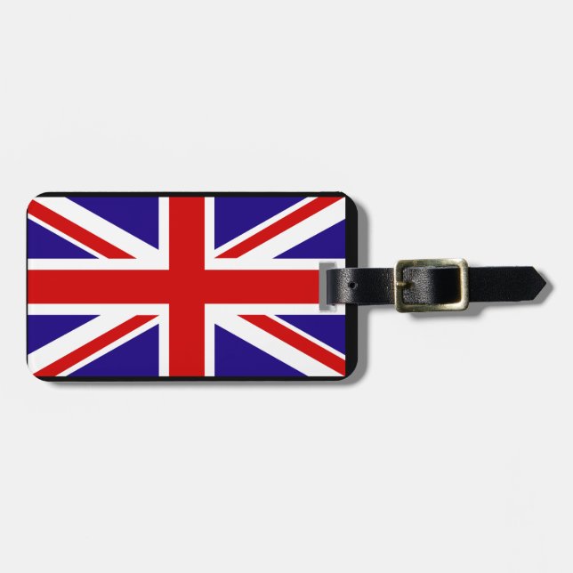Etiqueta Para Maletas Union Jack (Frente Horizontal)