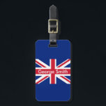 Etiqueta Para Maletas Unión JacK personalizada<br><div class="desc">Etiqueta de equipaje de Union Jack personalizable.</div>