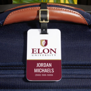Etiqueta Para Maletas Universidad Elon