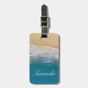 Etiqueta Para Maletas Uno con la playa