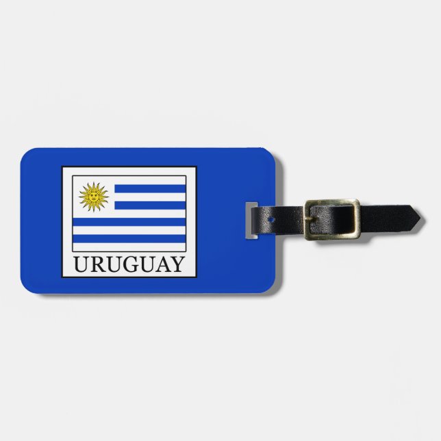 Etiqueta Para Maletas Uruguay (Frente Horizontal)