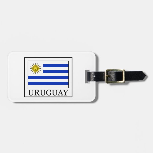 Etiqueta Para Maletas Uruguay (Frente Horizontal)