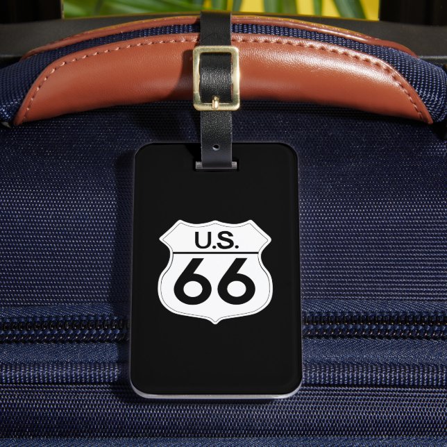 Etiqueta Para Maletas US Route 66 Classic (Anverso In situ 2)