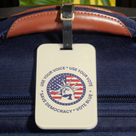 Etiqueta Para Maletas Usa tu distintivo de libertad patriótica
