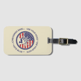 Etiqueta Para Maletas Usa tu distintivo de libertad patriótica