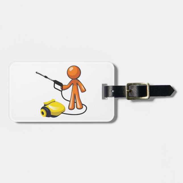 Etiqueta Para Maletas Usar una hidrolimpiadora (Frente Horizontal)