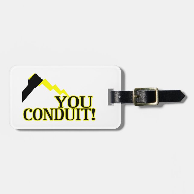 Etiqueta Para Maletas Usted conducto (Frente Horizontal)