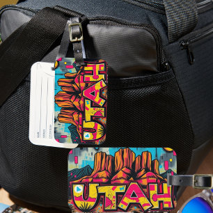 Etiqueta Para Maletas Utah Monument Valley grafiti viaje