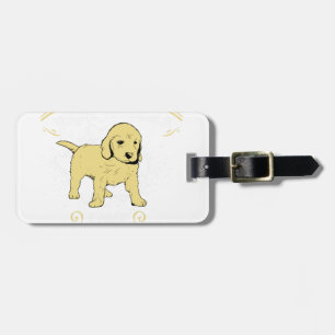 Etiqueta Para Maletas Utilice sus tallarines, ame un Goldendoodle
