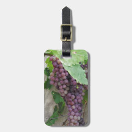 Etiqueta Para Maletas Uvas moradas en el vino
