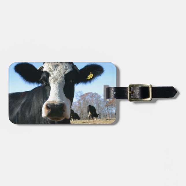 Etiqueta Para Maletas Vaca loca (Frente Horizontal)