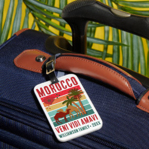Etiqueta Para Maletas Vacaciones de Reunión Familiar Grupo de Viaje a Ma