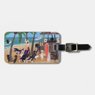 Etiqueta Para Maletas Vacaciones de verano personalizadas Labradors