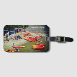 Etiqueta Para Maletas Vacaciones en la pared oeste de Croacia