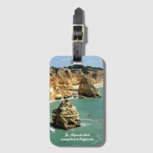 Etiqueta Para Maletas Vacaciones en la playa de Algarve en Portugal