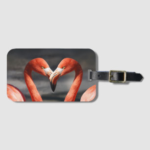Etiqueta Para Maletas Valentine Flamingo