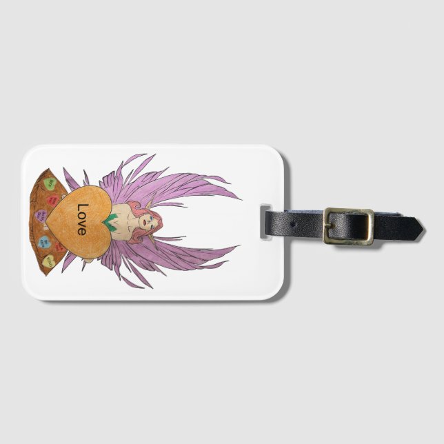 Etiqueta Para Maletas Valentines Faerie (Anverso horizontal)