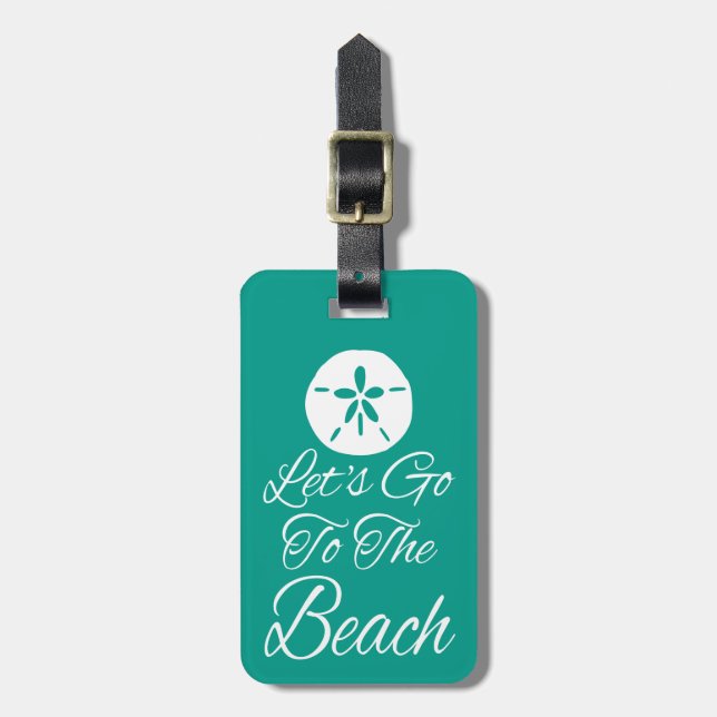 Etiqueta Para Maletas Vamos a la playa (Frente Vertical)