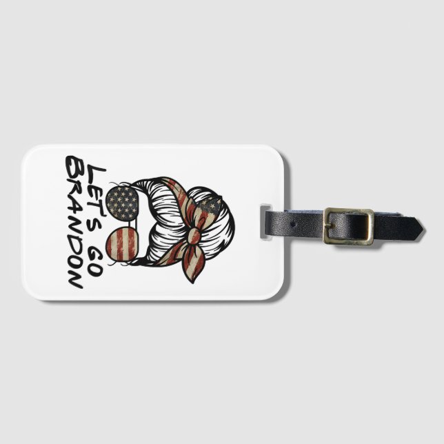 Etiqueta Para Maletas Vamos Brandon, vamos a Brandon (Anverso horizontal)