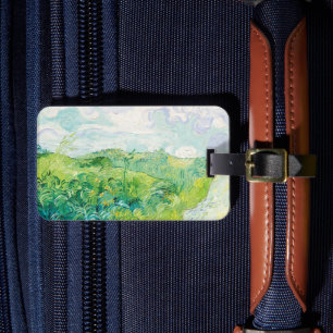 Etiqueta Para Maletas Van Gogh Green Trieat Fields Auvers. Impresionismo