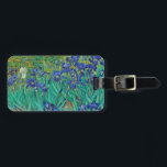 Etiqueta Para Maletas Van Gogh Irises. Impresionismo floral vintage azul<br><div class="desc">La etiqueta Van Gogh "Irises". El arte del impresionismo floral azul.</div>