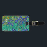 Etiqueta Para Maletas Van Gogh Irises. Impresionismo floral vintage azul<br><div class="desc">La etiqueta Van Gogh "Irises". El arte del impresionismo floral azul.</div>