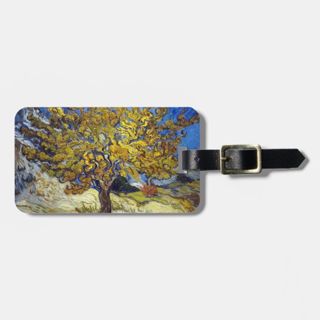 Etiqueta Para Maletas Van Gogh Mulberry Tree Masterpiece Art (Frente Horizontal)