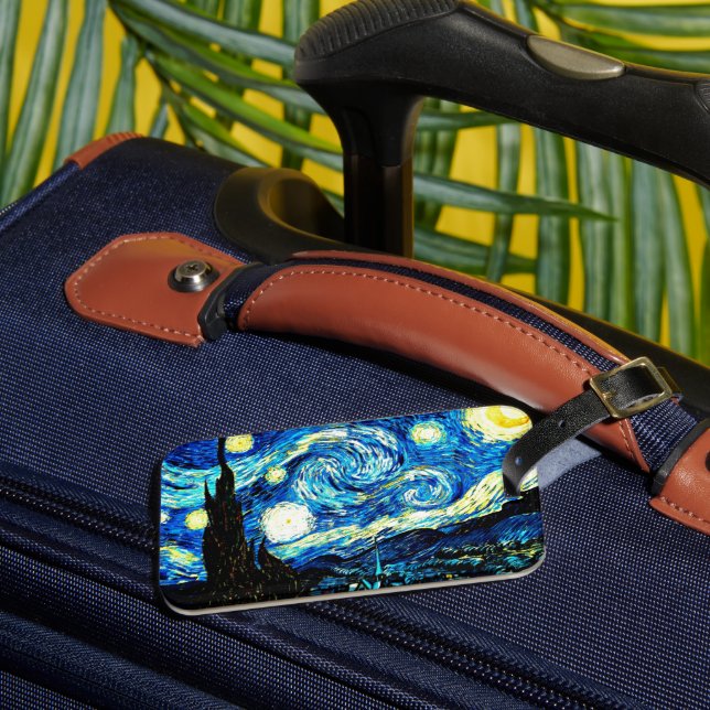 Etiqueta Para Maletas Van Gogh - Noche Starry (Anverso In situ 3)