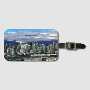 Etiqueta Para Maletas Vancouver, horizonte de Canadá