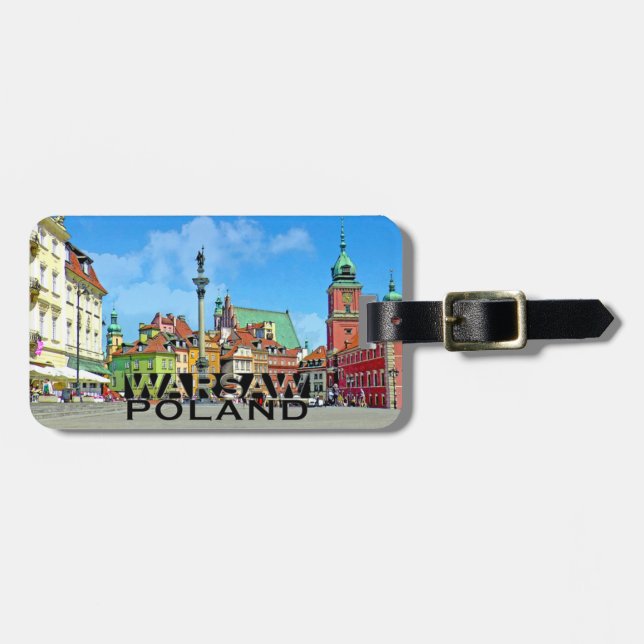Etiqueta Para Maletas Varsovia (Frente Horizontal)