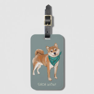 Etiqueta Para Maletas ¡Vaya! Cute Doge Shibe