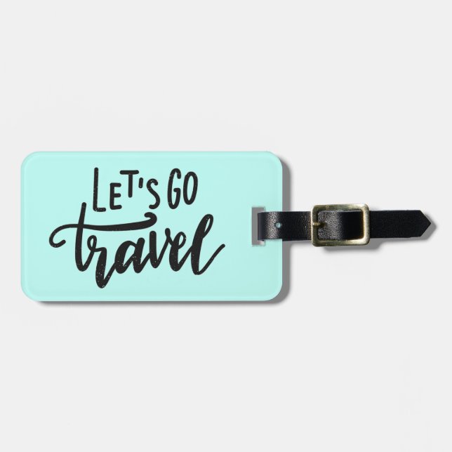Etiqueta Para Maletas Vayamos viaje (Frente Horizontal)