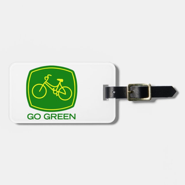 Etiqueta Para Maletas Ve a Verde (Frente Horizontal)