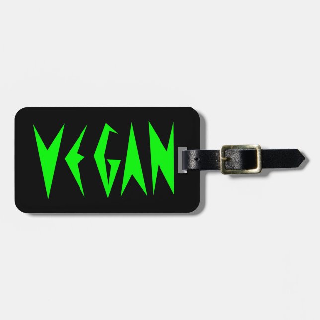 ETIQUETA PARA MALETAS VEGAN (Frente Horizontal)