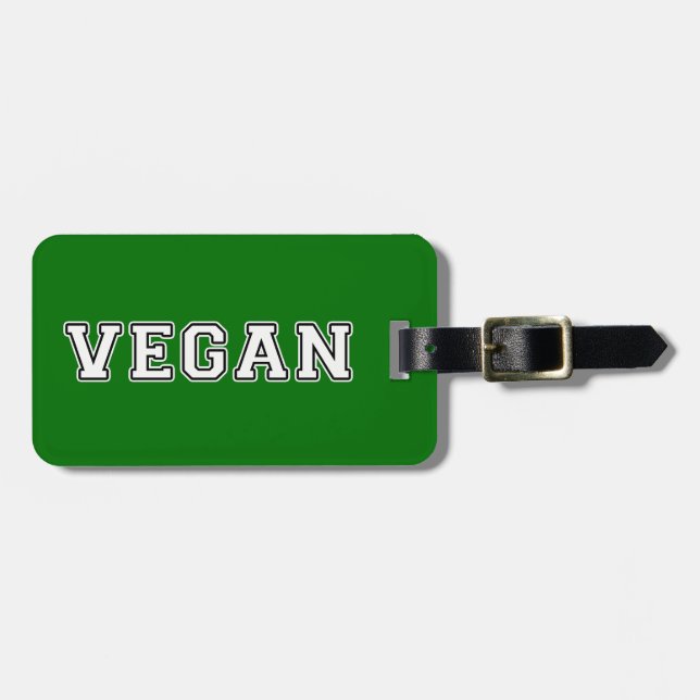 Etiqueta Para Maletas Vegan (Frente Horizontal)