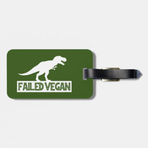 Etiqueta Para Maletas Vegan fallida de T-Rex