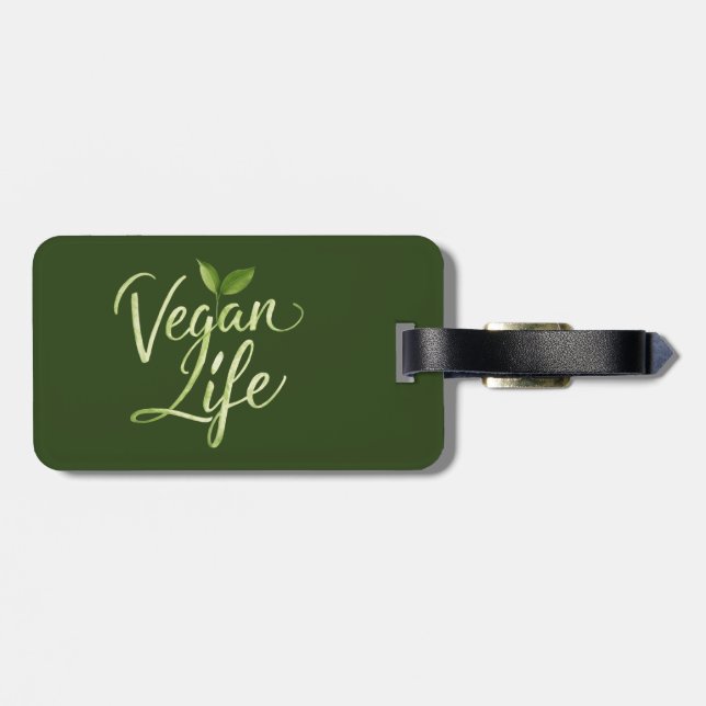 Etiqueta Para Maletas Vegan Life (Atrás Horizontal)
