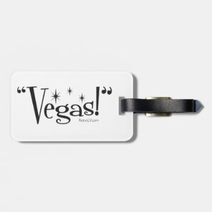 Etiqueta Para Maletas ¡"Vegas! "Etiqueta del equipaje de RetroLV.Com