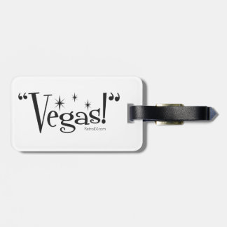 Etiqueta Para Maletas ¡"Vegas! "Etiqueta del equipaje de RetroLV.Com
