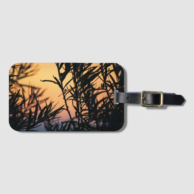Etiqueta Para Maletas Vegetación al atardecer (Anverso horizontal)