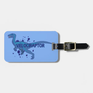 Etiqueta Para Maletas Velociraptor