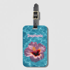 Etiqueta Para Maletas Verano de Hibiscus